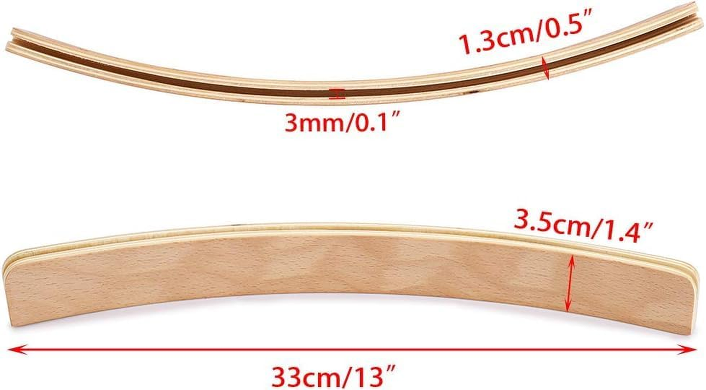 Set of 2 - Wood Bent Playing Cards Holder Solid Wood Card Holder Play Card 13 "Tray Holder Organizer with Extended Base Stable Enough Card Holder Card Game for Kids, Adults, Small Hands, Seniors image number 2