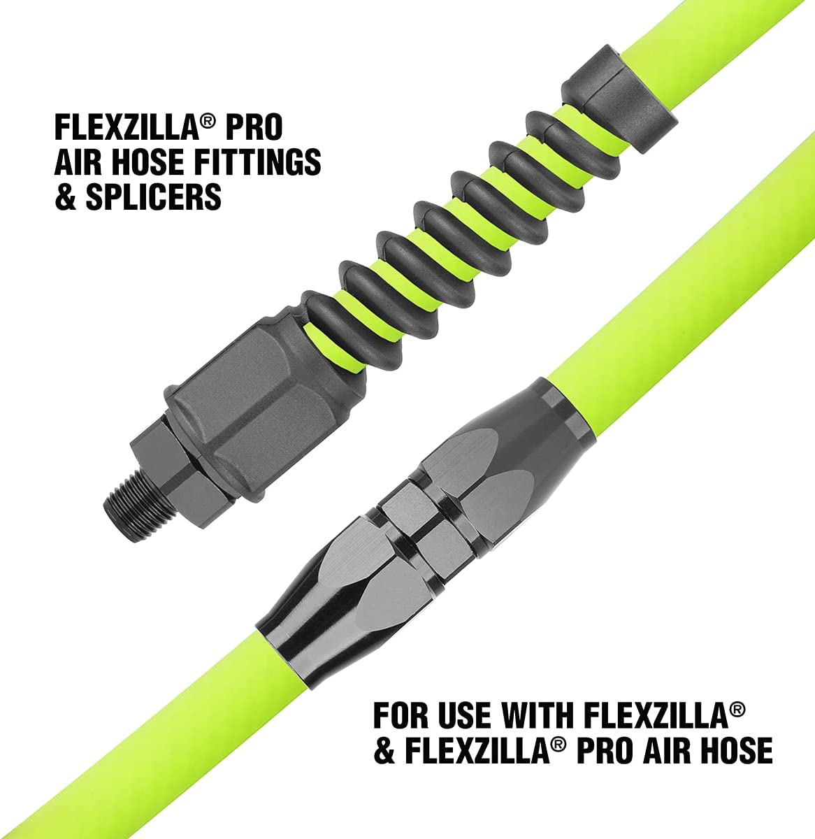 Flexzilla Pro Air Hose Reusable Fitting with Ball Swivel, 3/8 In. - RP900375BS image number 2