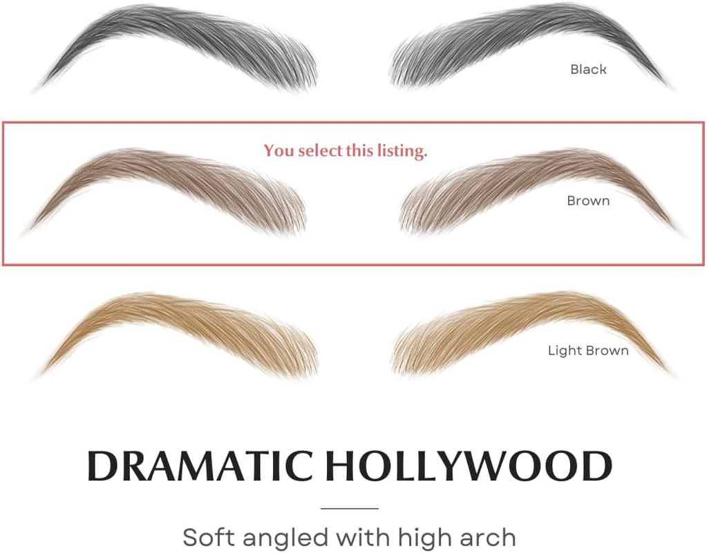 Bliss and beyond USA | Microblading & Shading Tattoo | a Combination of Hair Stoke and Powdered Brows | Non-Toxic | Vegan Friendly (Dramatic Hollywood, Brown) image number 4