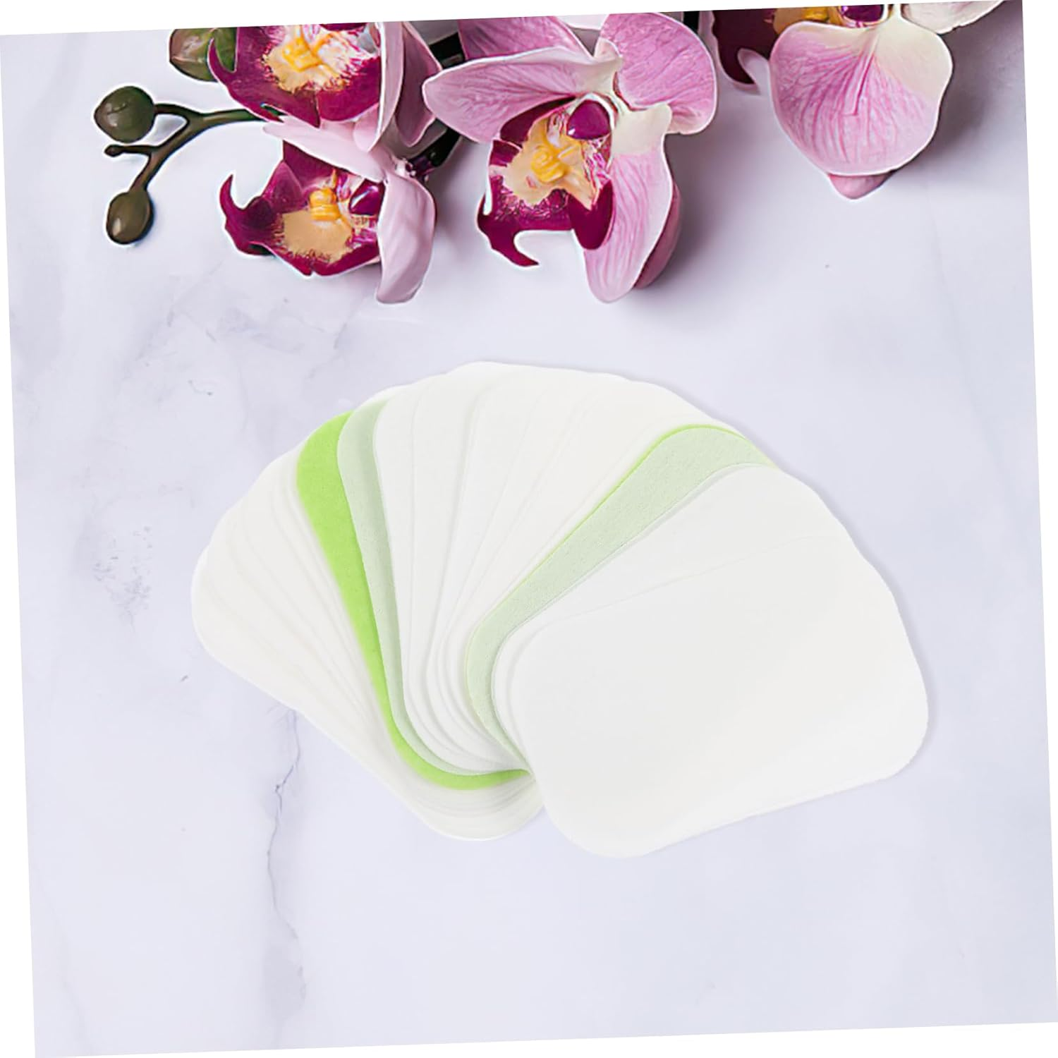 BESPORTBLE 50Pcs Soap Sheets for Travel Portable Soap Supplement Pack for Hand Washing the Go Lightweight Slices Replacement image number 5