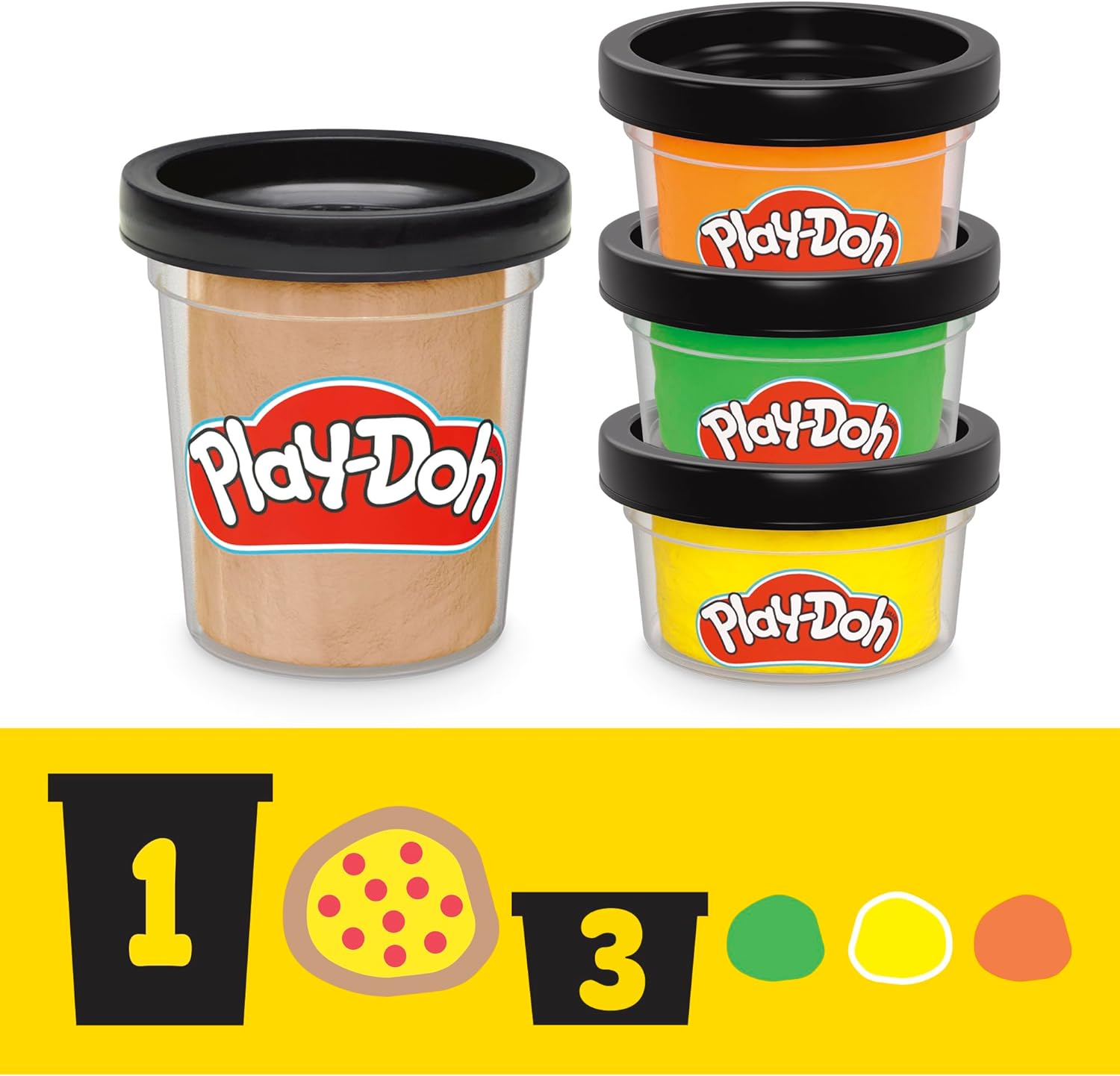 Play-Doh Teenage Mutant Ninja Turtles Slice & Blast Pizza Playset, Bendy 4 Inch Mikey Action Figure, Kids Arts & Crafts, TMNT Toys for Boys & Girls 4+ image number 5