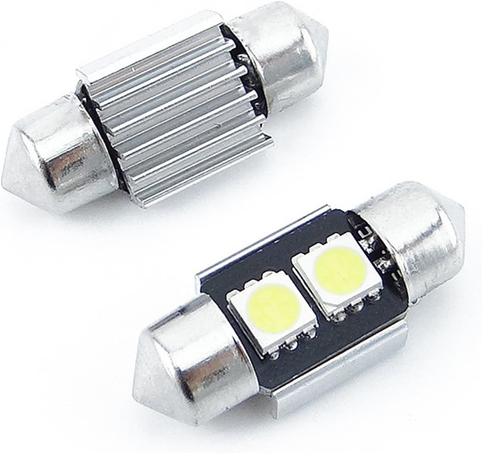 Polarlander 10Pcs 2SMD Canbus 31Mm 5050 LED C5W Led Dome Lights License Plate Lights Sourcing Reading Bulbs Roof Lamp image number 2