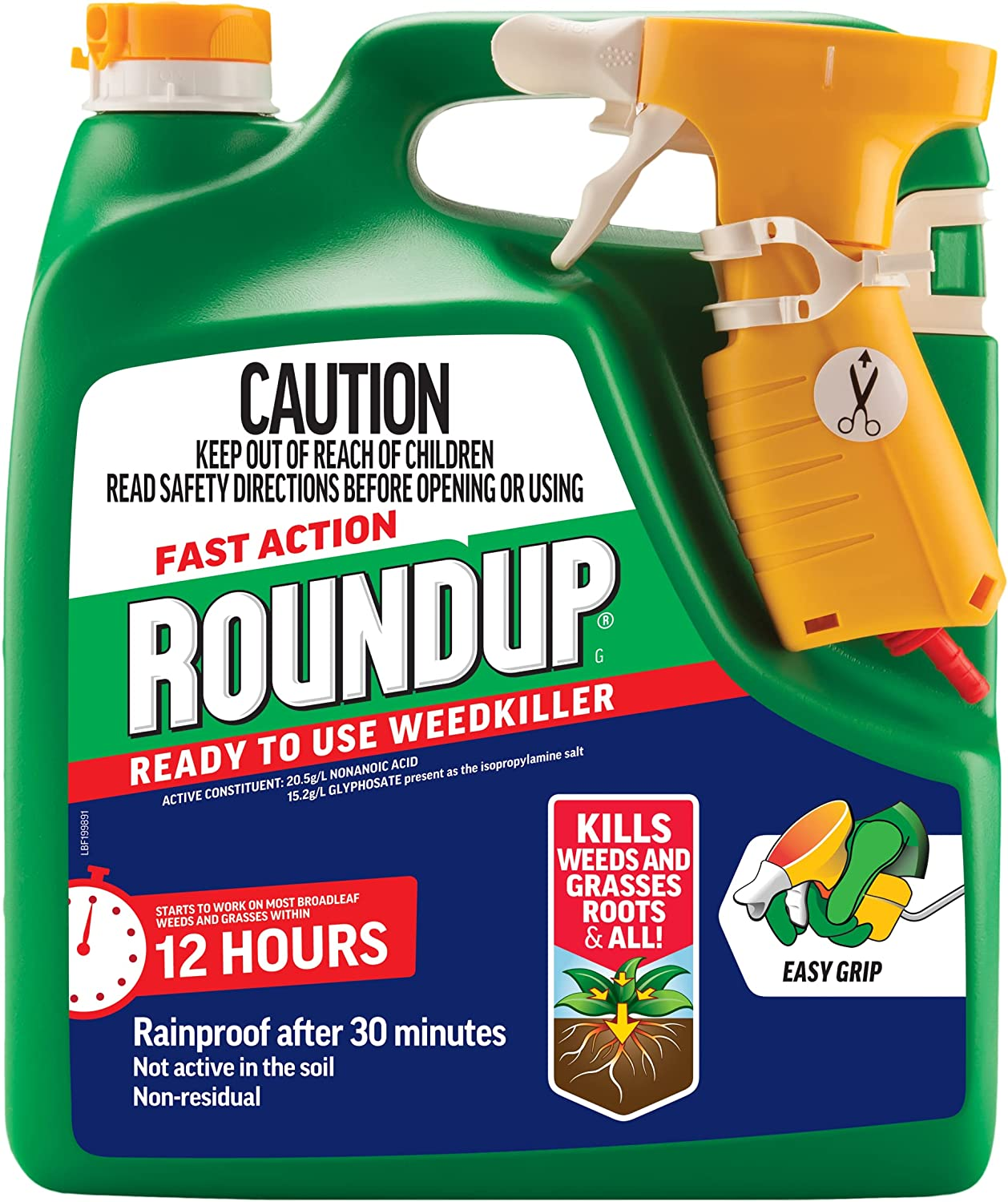 Roundup Fast Action Weed Killer, 3 Litre