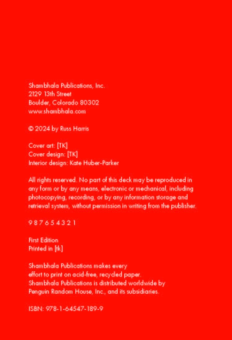 The Happiness Trap Cards: 50 Act-Based Prompts, Practices, and Reflections to Help You Stop Struggling and Start Living