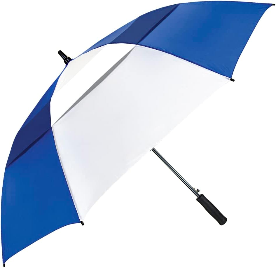 STROMBERGBRAND UMBRELLAS the Vented Club Canopy Golf Umbrella, Hunter Green/White, Modern image number 3