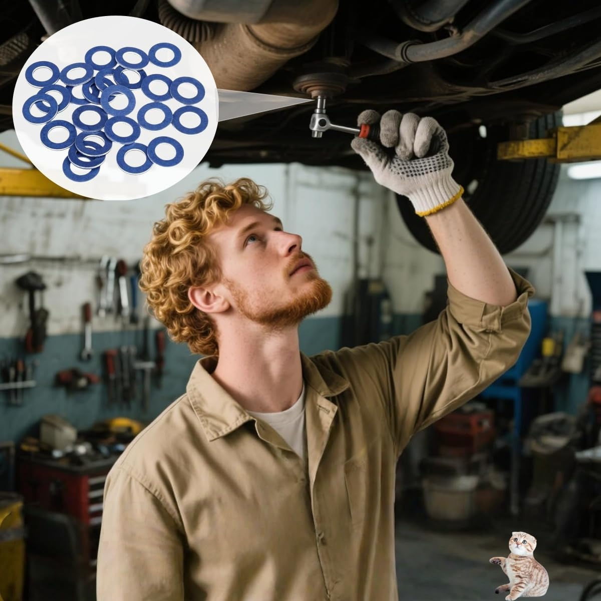 20 PCS Car Oil Drain Plug Gaskets,Seal Ring Oil Sump Washers,Ywbfove 12Mm Id 21Mm Od 1.8Mm Thickness,Engine Pan Drain Plug Washer Kit image number 5