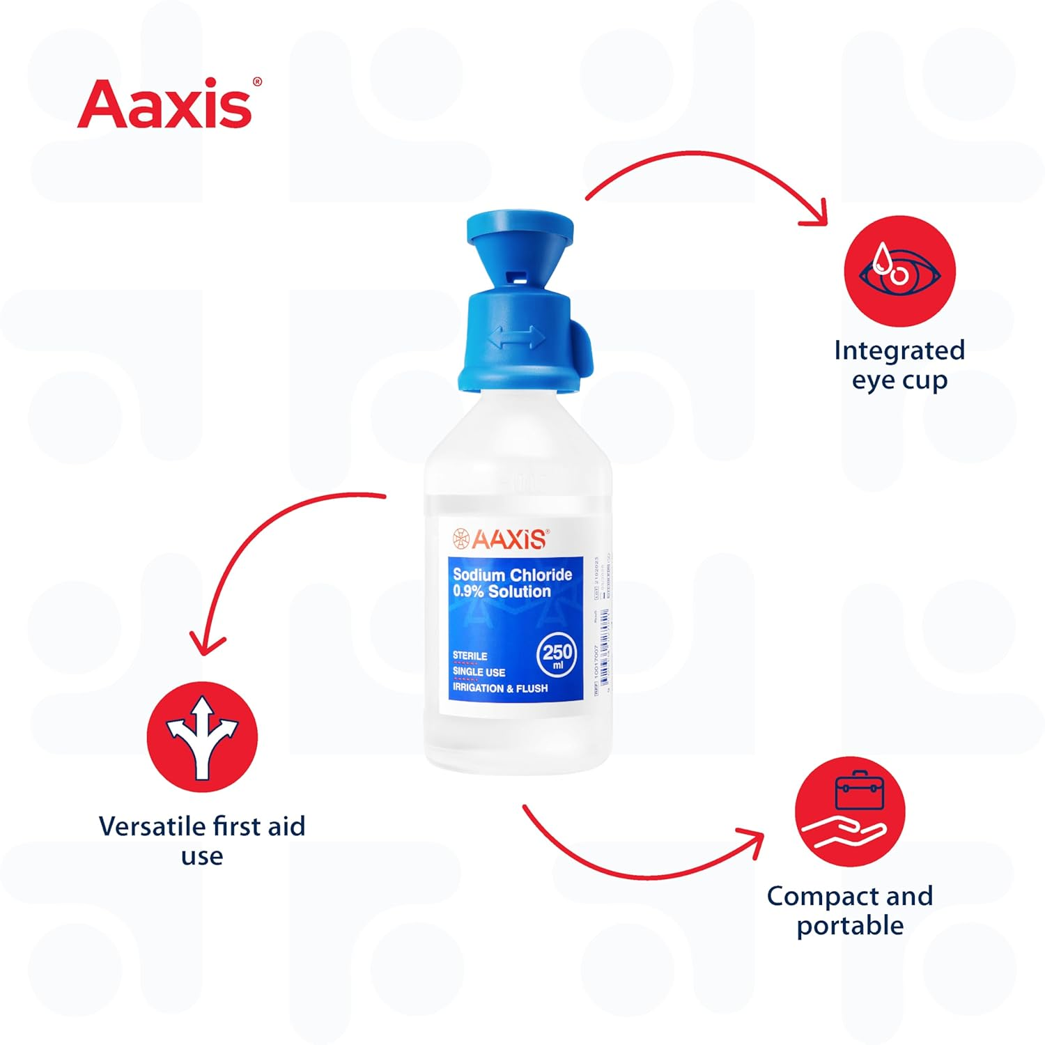 Aaxis Sterile Isotonic Sodium Chloride 0.9% Wash 250Ml image number 5