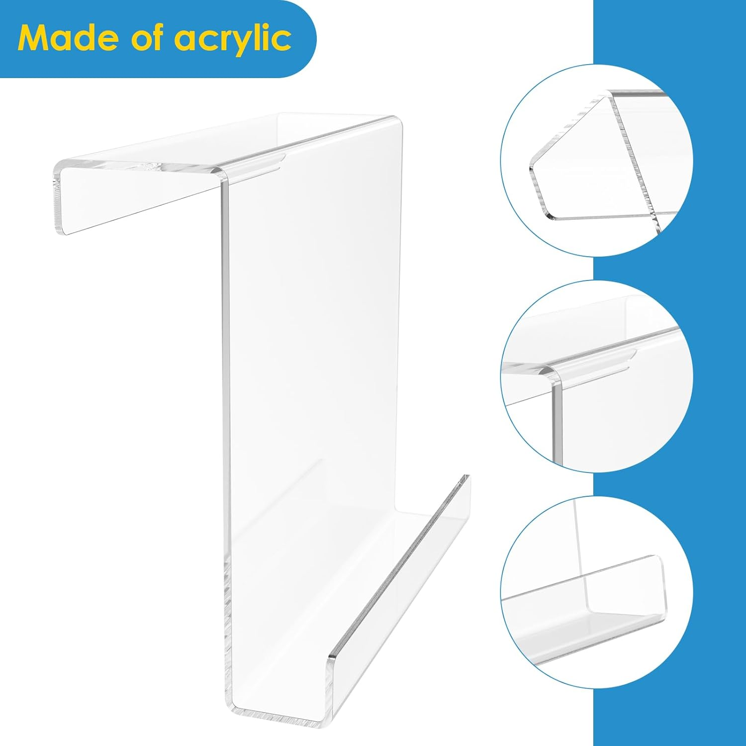 Treadmill Tablet Holder, Acrylic Treadmill Book Holder, Clear Treadmill Tablet Mount, Portable Exercise Bike Reading Stand Compatible with Ipad, Kindle, Flat Tablet, Ereader for Home Gym Exercising