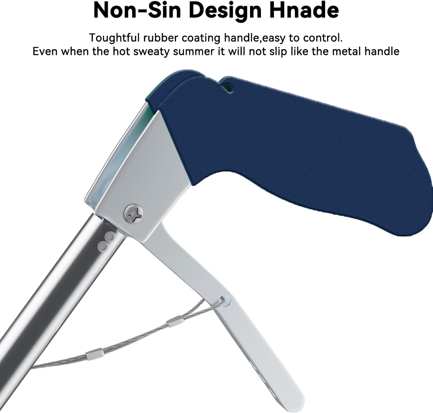 60&ldquo; Professional Collapsible Snake Grabber Tool, Stainless Steel Snake Catcher Pole with Heavy-Duty Grabber Heads, Tongs, and Hook Mechanisms for Safe Reptile Control in Gardens or Farms image number 5