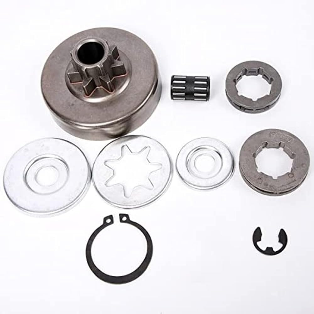 Clutch Sprocket Rim Drum Washer Bearing Set Compatible with Stihl 038 MS380 MS381 Chainsaw Parts image number 4