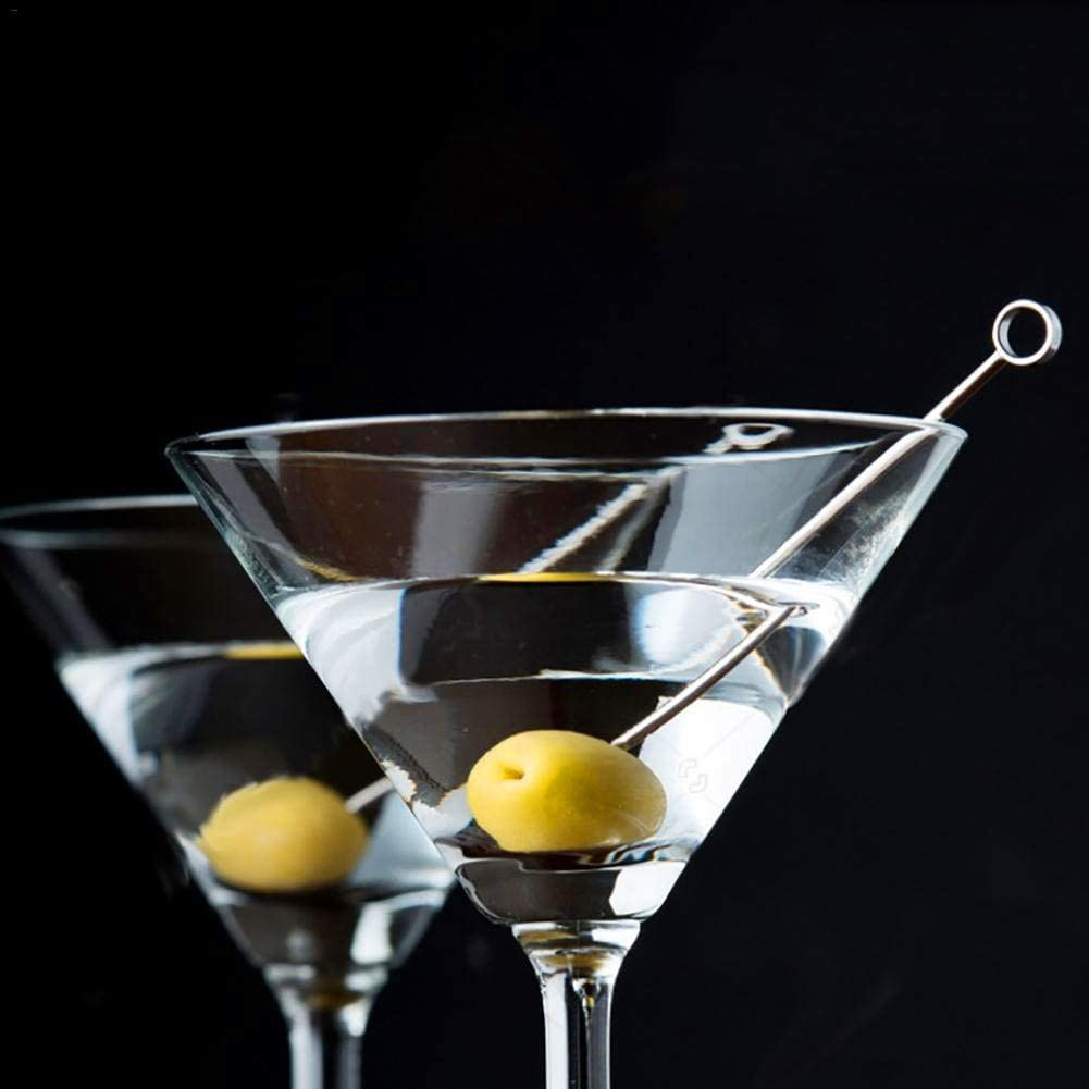 24Pcs Cocktail Picks, Betterjonny Stainless Steel Martini Reusable Sandwich Sticks Appetizer Toothpicks Fruit Stick Metal Cocktail Skewers for Party Home Bar image number 6