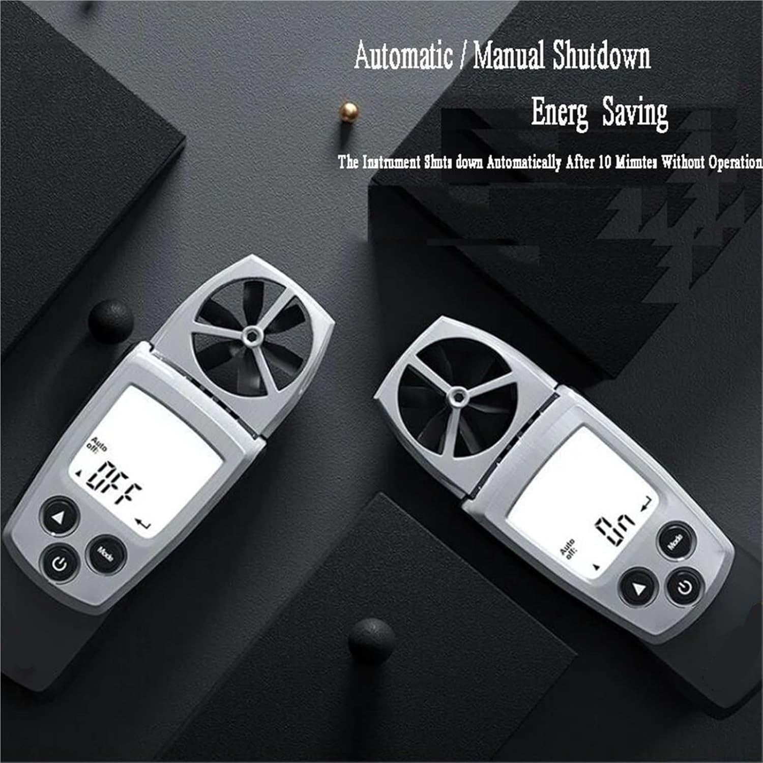 Digital Vane Anemometer Air Speed Velocity/Temperature Meter Tester image number 1