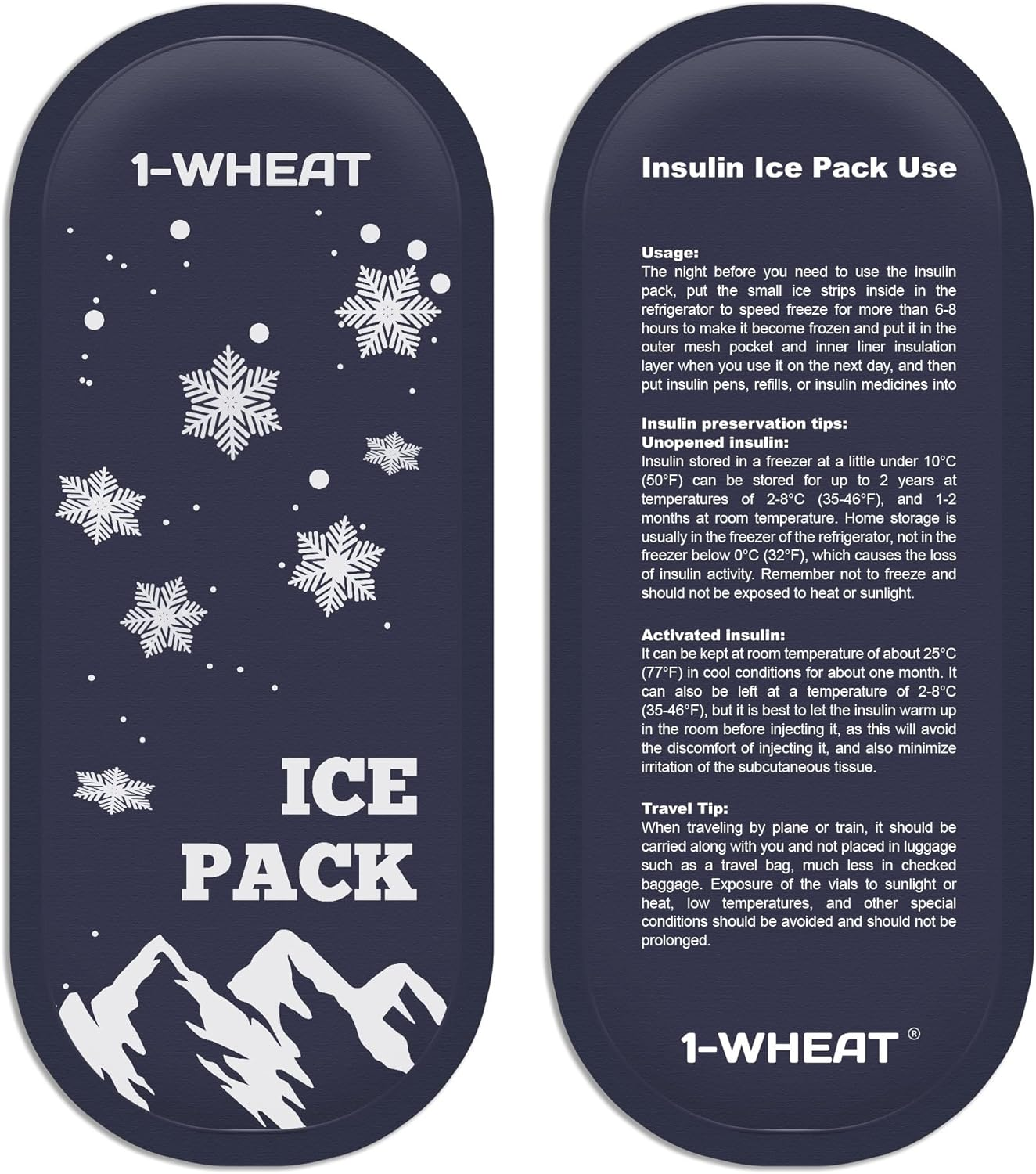 (2 Packs) Insulin Diabetes Gel Ice Packs for Insulated Medication Travel Bag image number 4