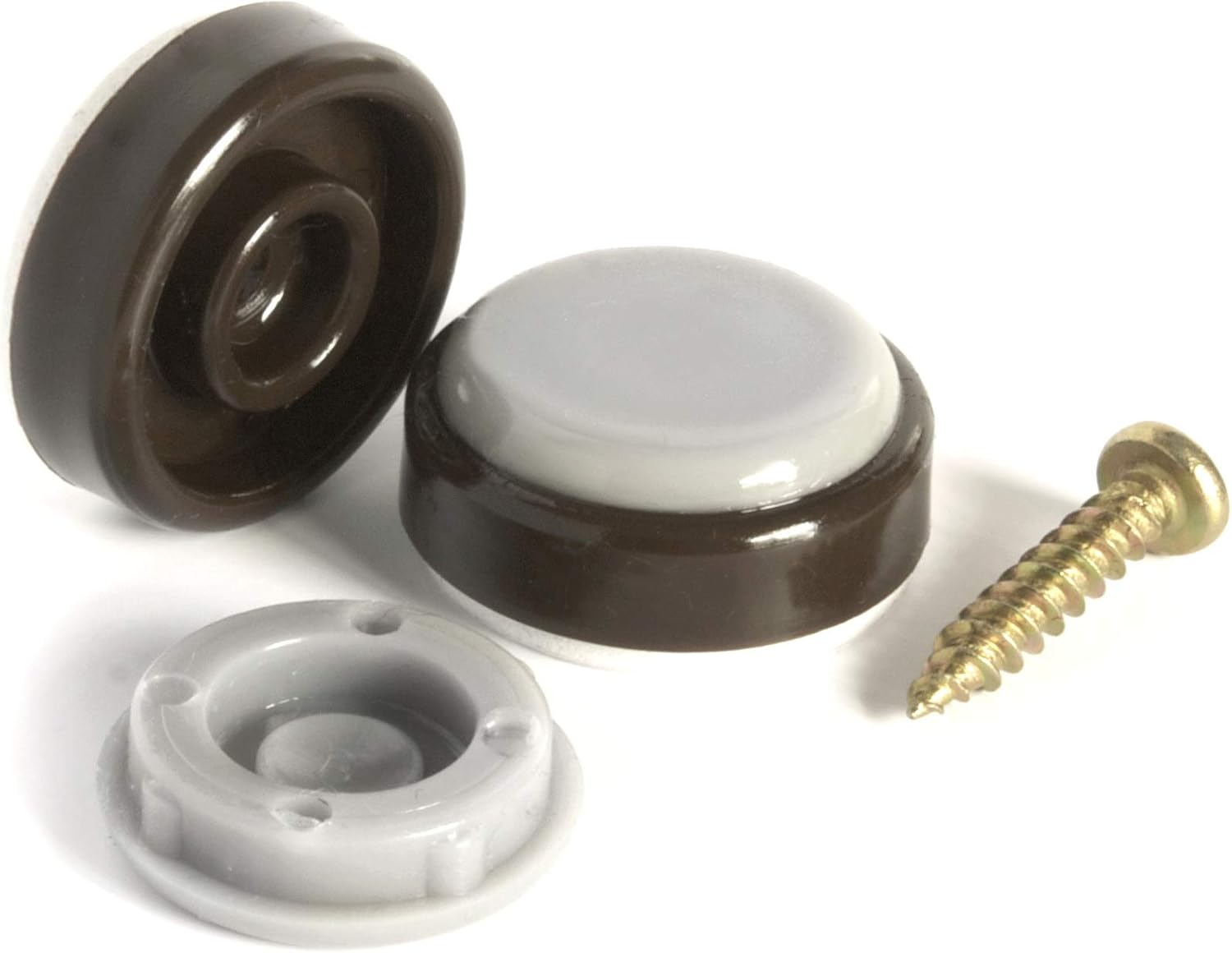 Slipstick CB255 1 Inch Floor Protector Chair Glides/Furniture Slider Feet (Set of 8) Self Stick or Screw on - Chocolate Brown image number 5