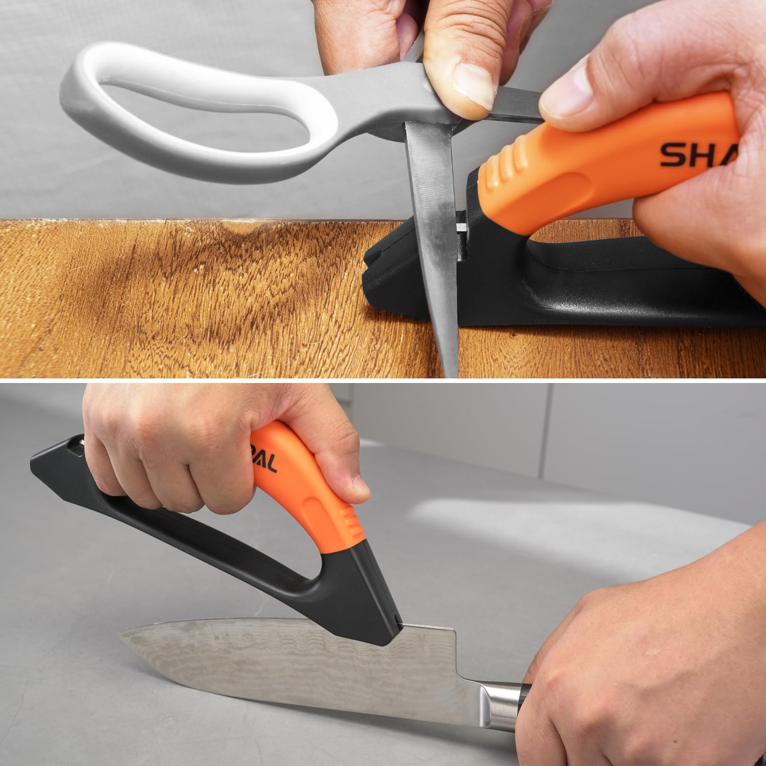 SHARPAL 112N 3-In-1 Knife Axe Hatchet Machete & Scissors Garden Tool Sharpener image number 1