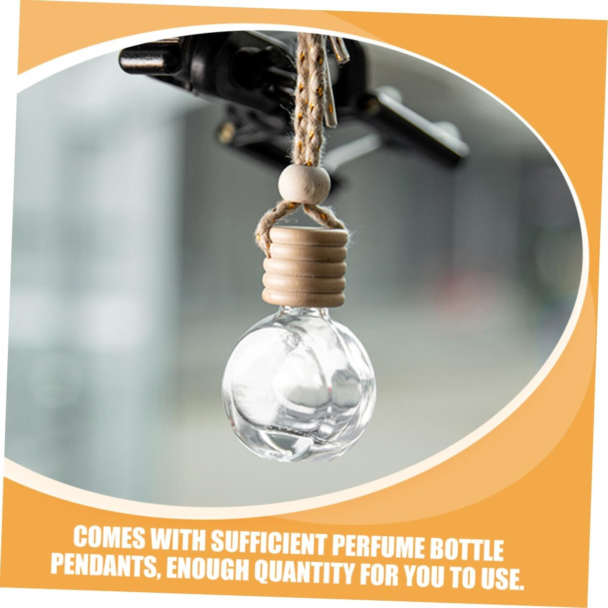 STOBAZA 4Sets Car Essential Oil Diffusers Air Freshener Oil Diffuser Hanging Perfume Bottles for Car 10Pcs*4