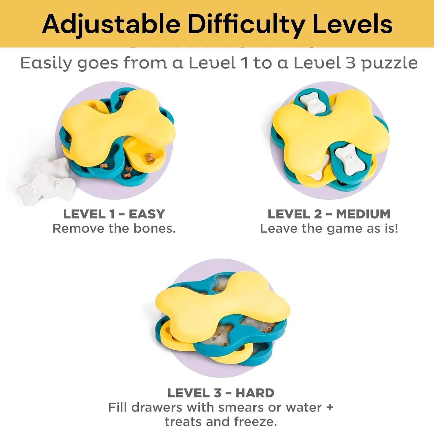 EZONEDEAL Pet Dog Puzzle Toy Tornado Interactive Pet Treat Dispenser Games Slow Feeder Improve IQ Training Dogs Puzzle Toy image number 1