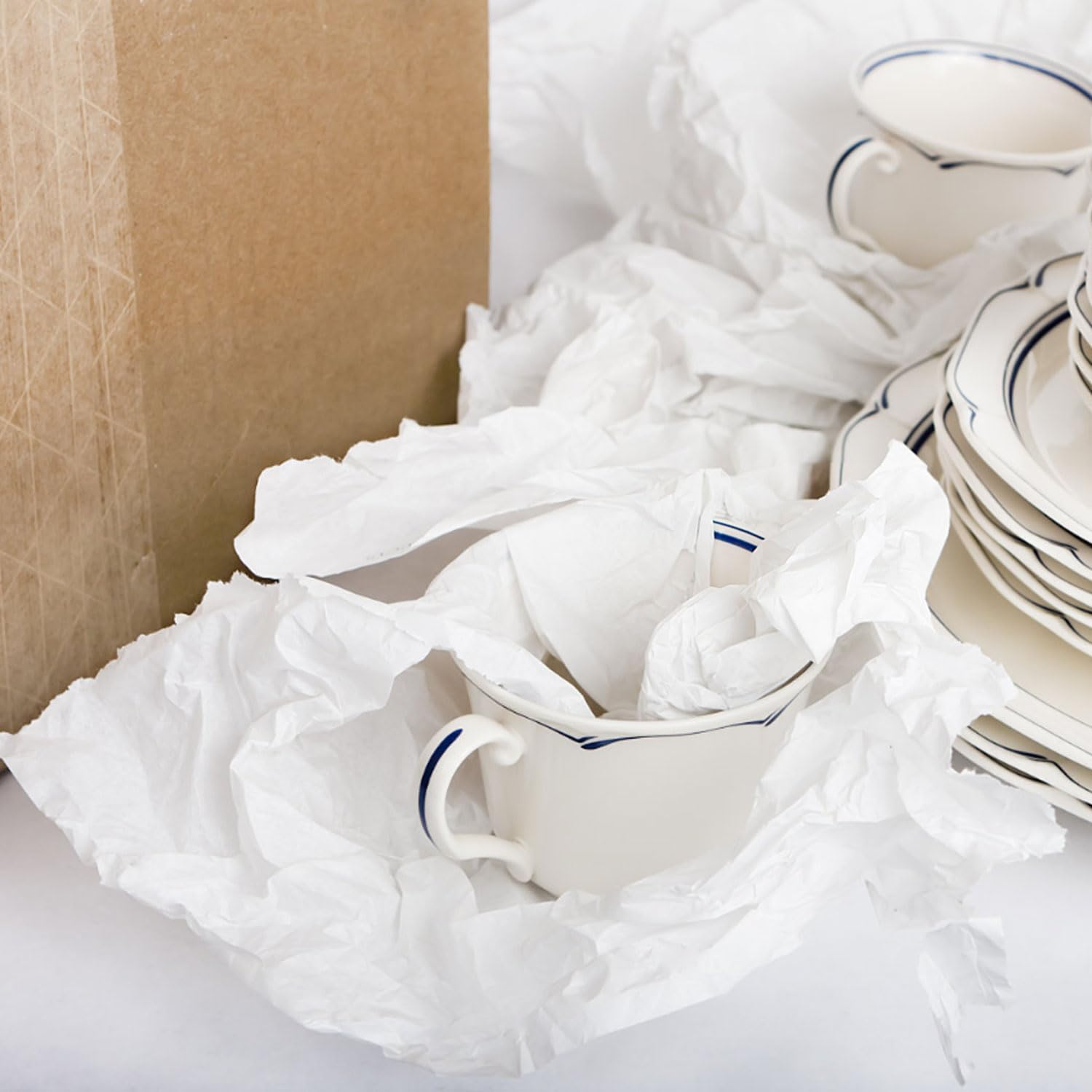 Packing Paper Sheets for Moving Newsprint Paper Newsprint Packing Paper Sheets for Shipping Transportation Wrapping Fill the Moving Boxes and Protect Fragile Items (100 Sheets, 38X70Cm, 14.9"X27.5") image number 1