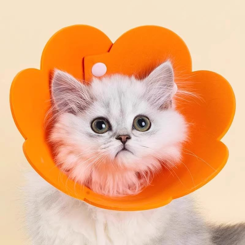 Soft Dog Cone for Dogs after Surgery, Comfort Dog Cones for Large Medium Small Dogs, Adjustable Dog Recovery Collars & Cones, Collar Alternative to Stop Licking Wounds (Orange, XL) image number 3