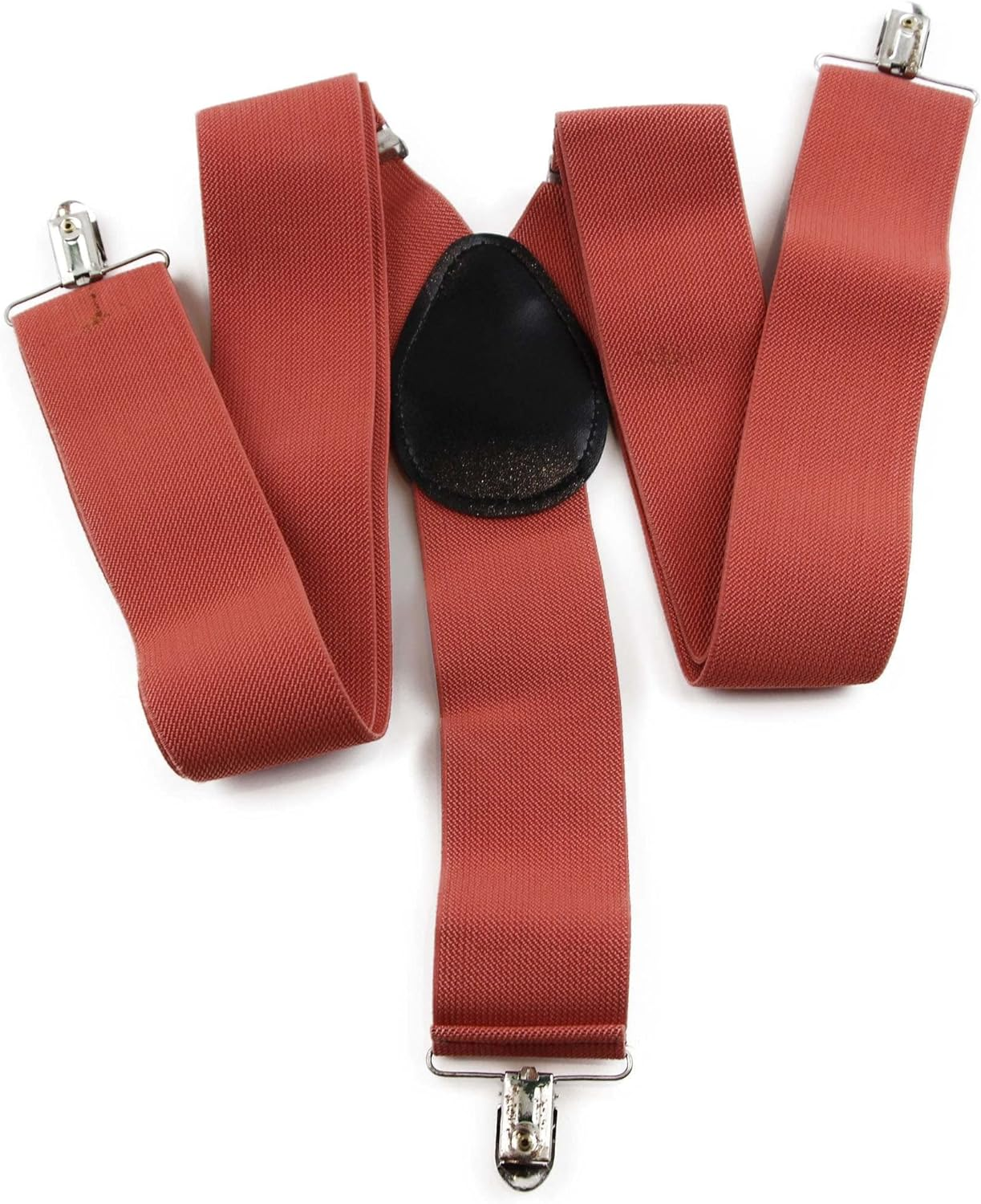 Extra Wide Heavy Duty Adjustable 120Cm Coral Adult Mens Suspenders