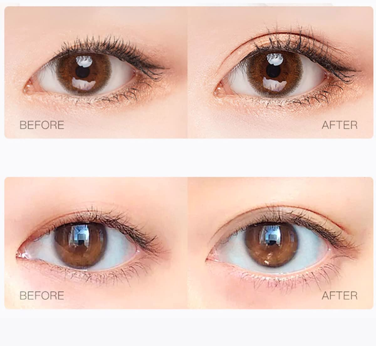 Folmywy Invisible Lace Double Eyelid Sticker Fiber Eyelid Lift Strips Breathable Waterproof Instant Eye Lift Makeup Party(Mix 90 Pairs)