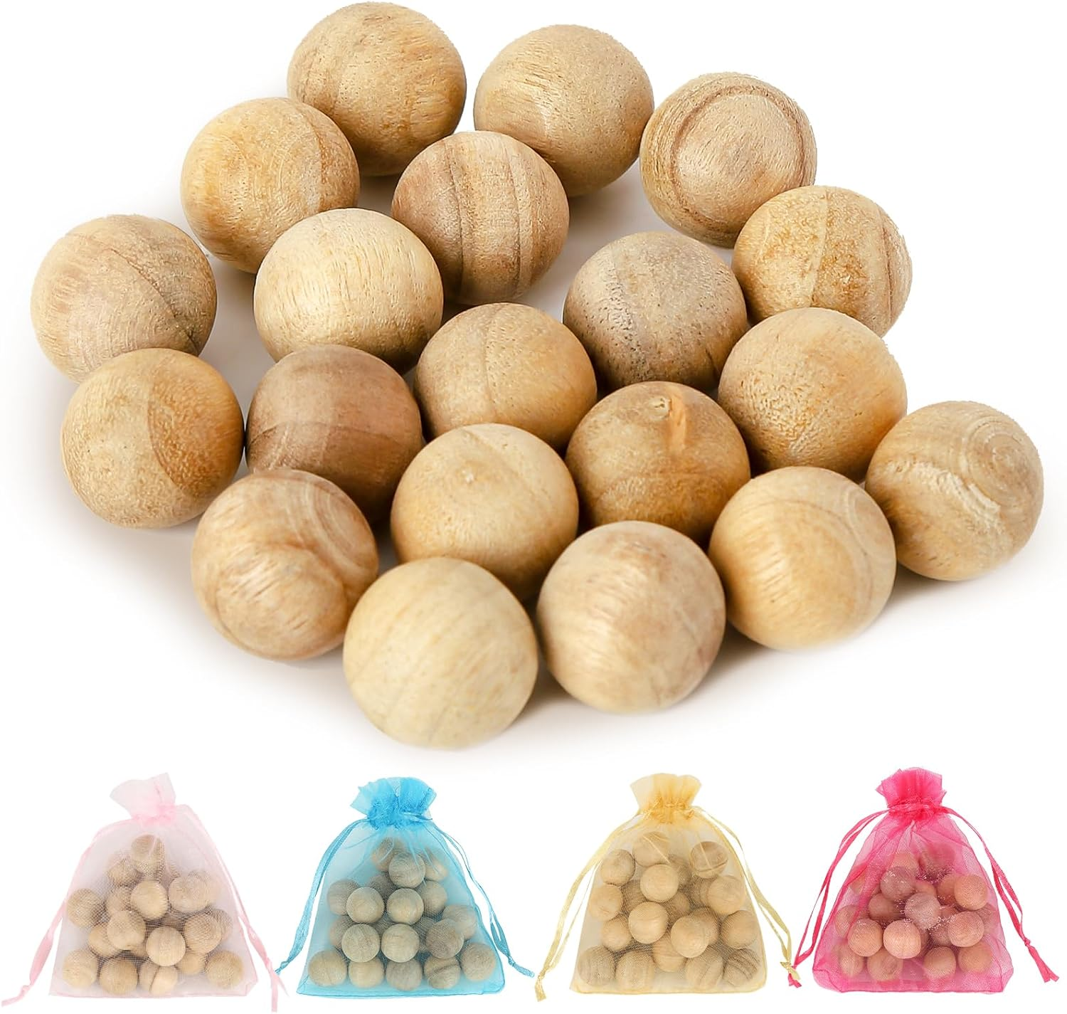 160 PCS Moth Protection Storage Essentials Fresh Cinnamomum Camphora Root for Closet Storage,Better Insect Repellent than Cedar Balls, Longer Lasting Effect,Repelling Clothes Moths and Other Pests(8 Bags, 160 Balls) image number 3