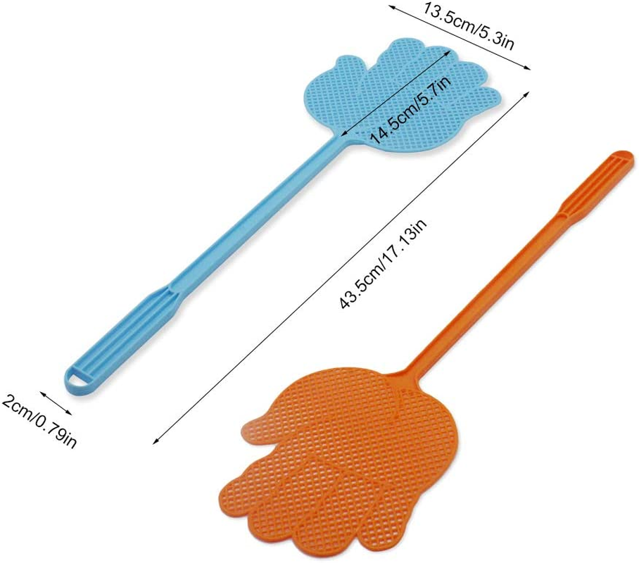 Valuehall 10 Pack Fly Swatter Pest Control Multi-Colors Plastic Handle for Flies V7023 image number 1
