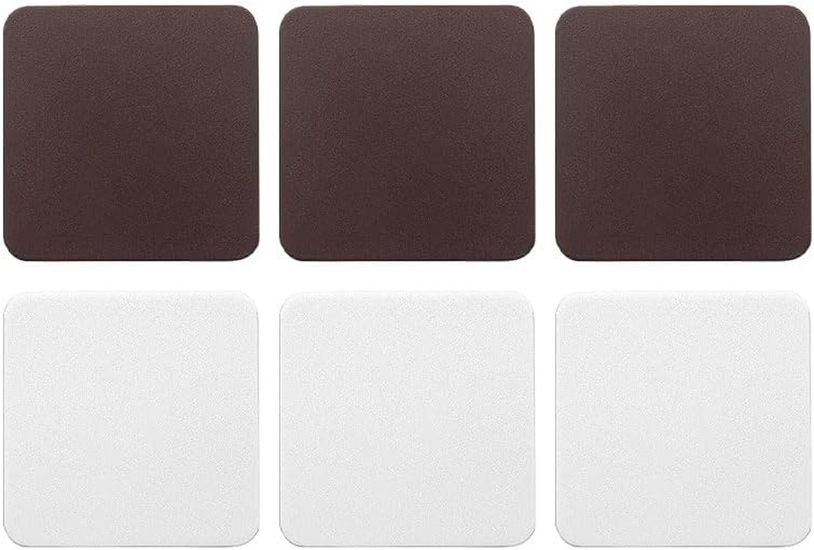 6 PCS Double Color Cup Coasters (Light Deep Grey) - Pink Grey image number 6