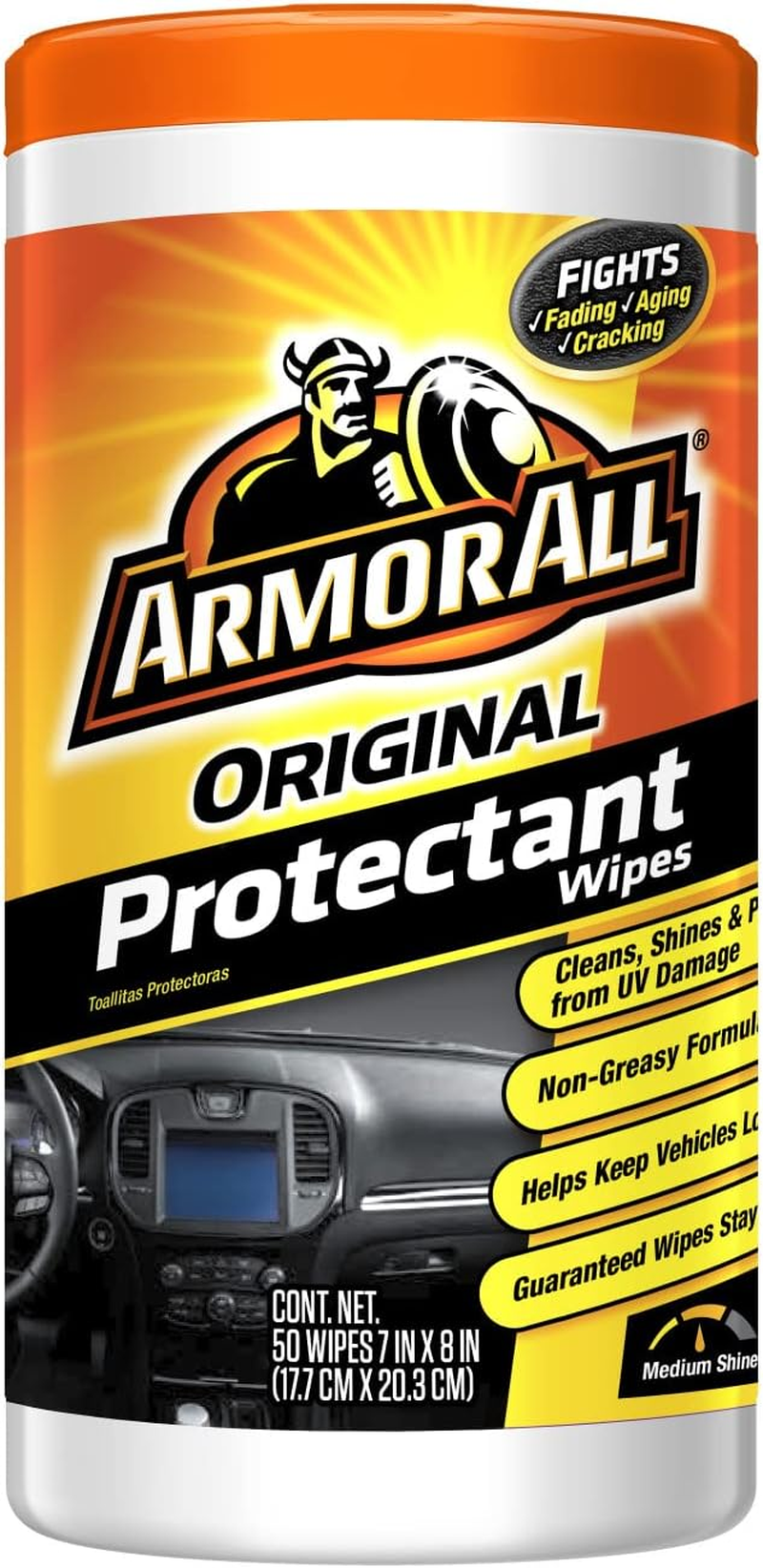 Armor All Car Protectant Refill, Car Interior Cleaner with UV Protection, 1 Gal Each, 4 Pack