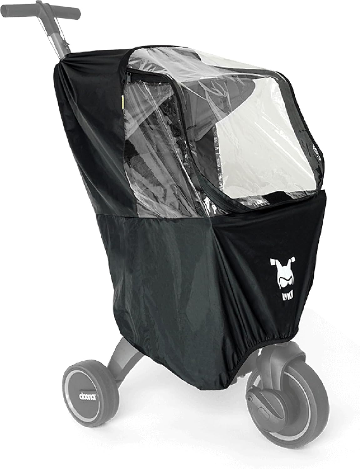 Doona Liki Rain Cover, Water Resistant, Trike Rain Cover, Black Plastic