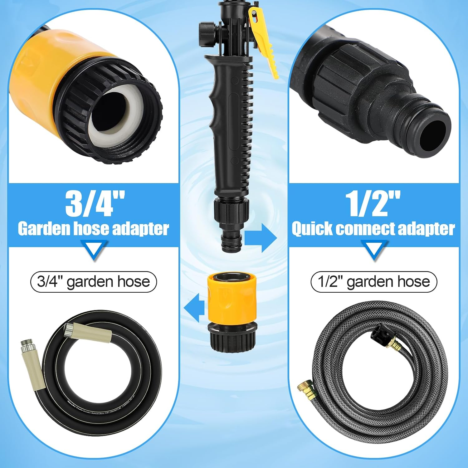 RV Water Heater Tank Rinser - Powerful Cleaning Hot Water Flush Wand, Travel Trailers Camper Water Tank Sediment Scale Cleaner Spray Flusher Accessory Essentials image number 1