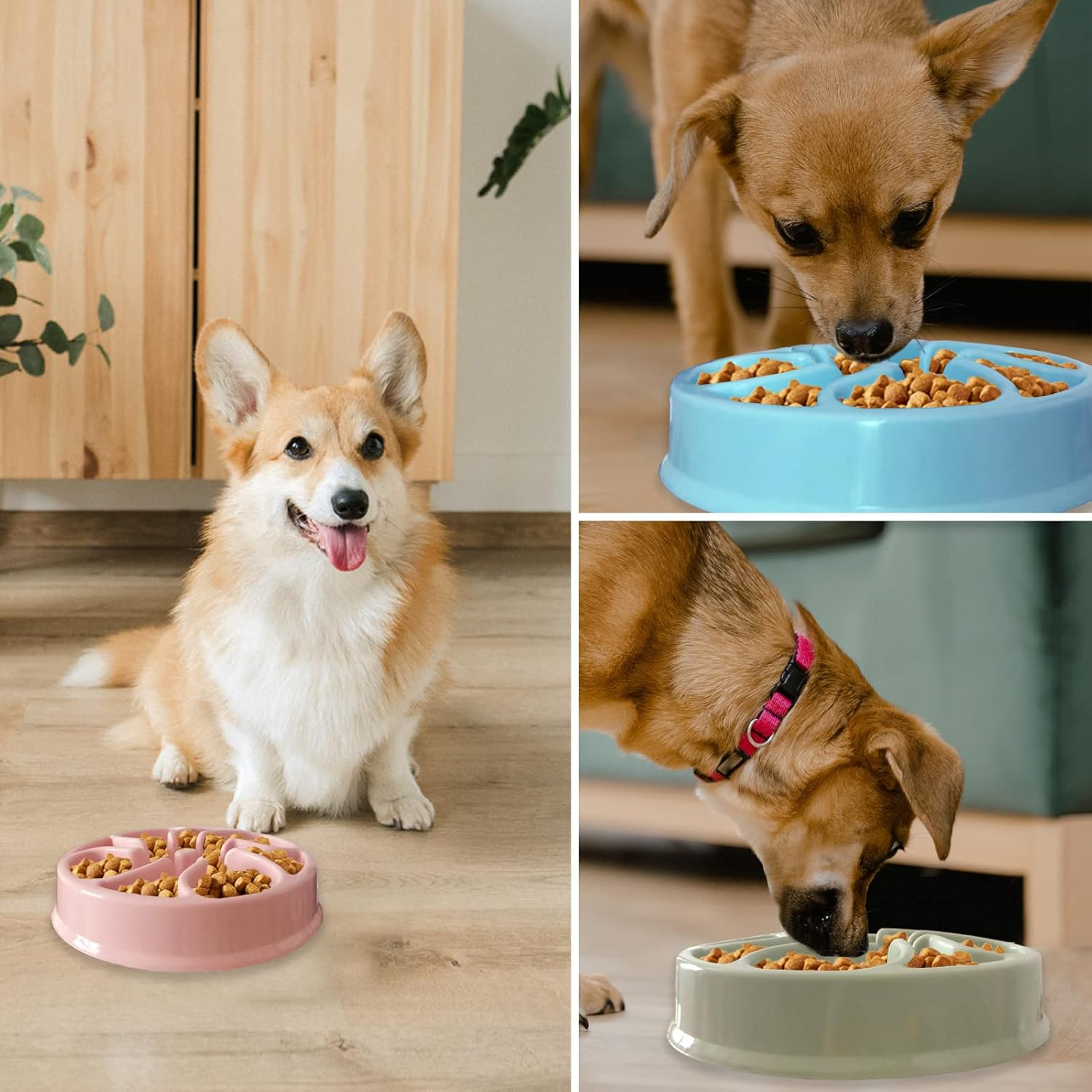 LOS ANDES Slow Feeder Dog Bowl, anti Gulp Dog Food Bowl, Healthy Slow Eating Dog Bowl to Reduce Choking and Overeating, Stop Feeding Bowl for Small Medium Size Dogs image number 5