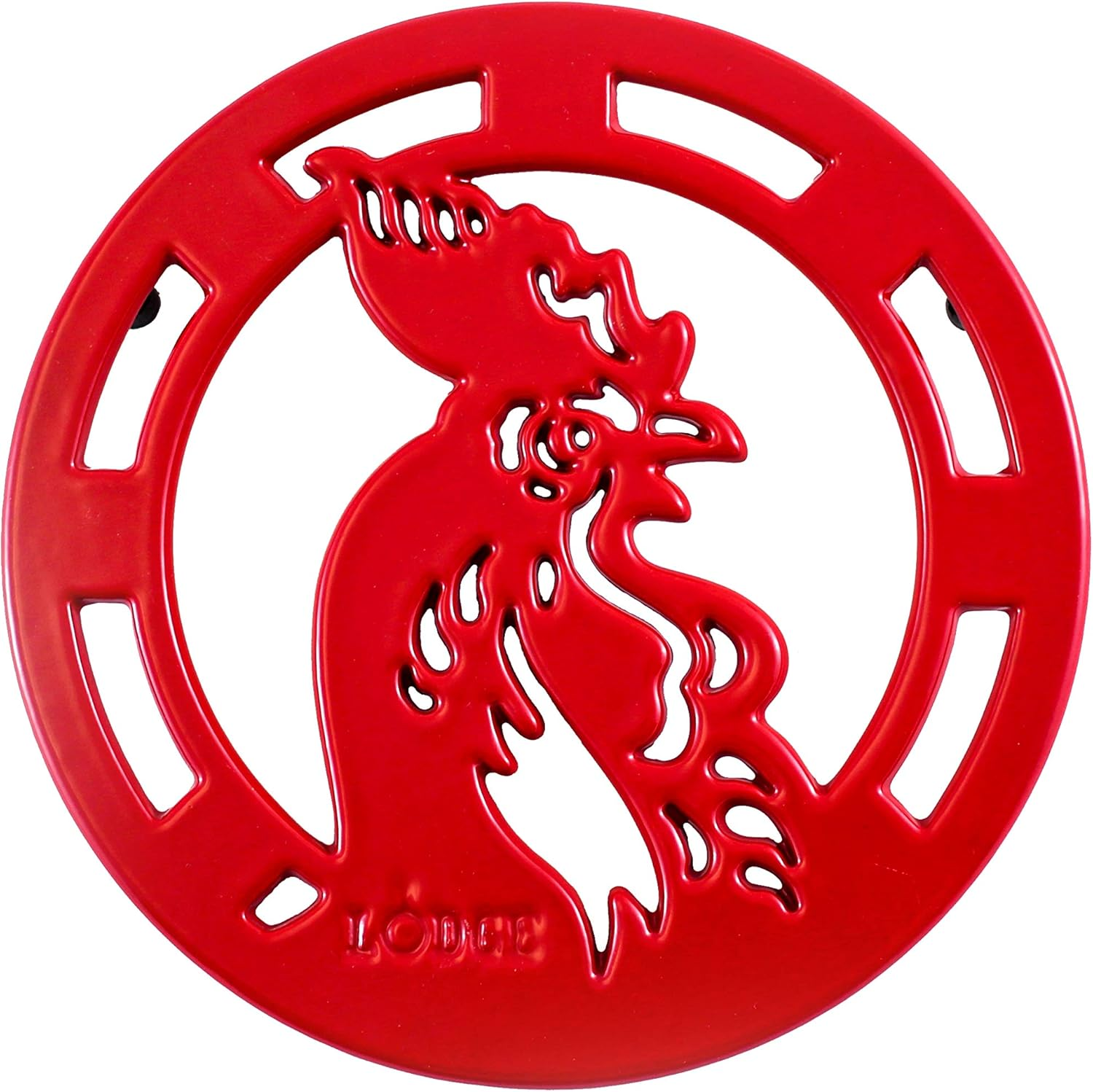 Lodge Manufacturing 8'' Red Rooster Trivet /EC8RT43 image number 3