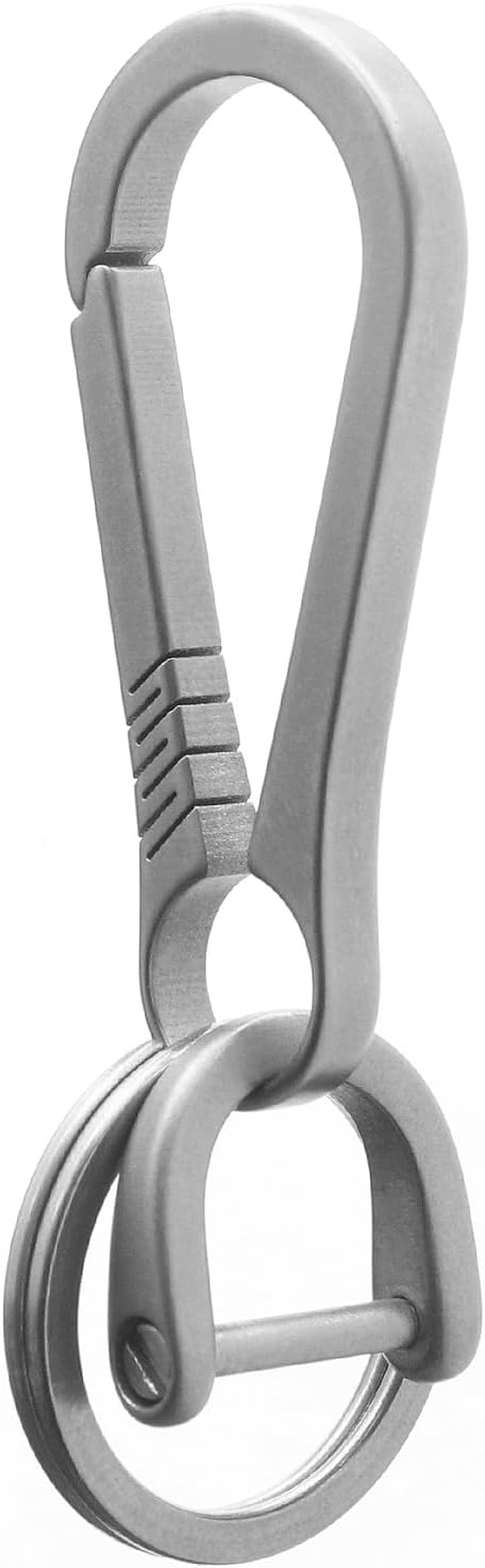 Titanium Carabiner Keychain Clip, Minimalist Keychain Key Clip EDC Quick Release Hooks