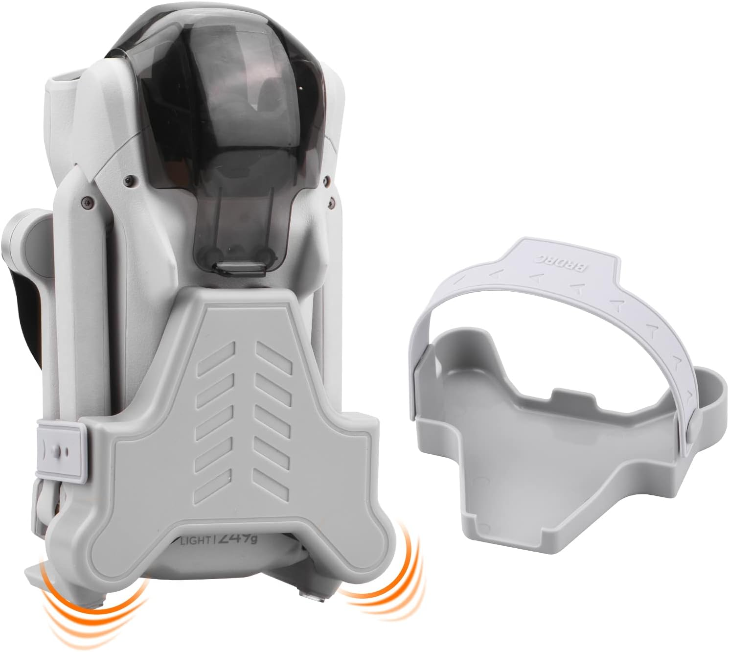 Heiyrc Mini 3 / Mini 3 Pro Propeller Holder,Prop Guard Strap Protector Stabilizer for DJI Mini 3 Series RC Drone Accessories(Grey)