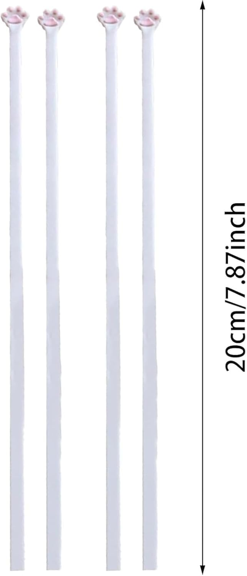 2 Pairs Cat Paw Chopsticks, Pink Plastic Non-Slip Chopsticks with Cute Paw Prints, Unique Cat-Themed Tableware image number 3