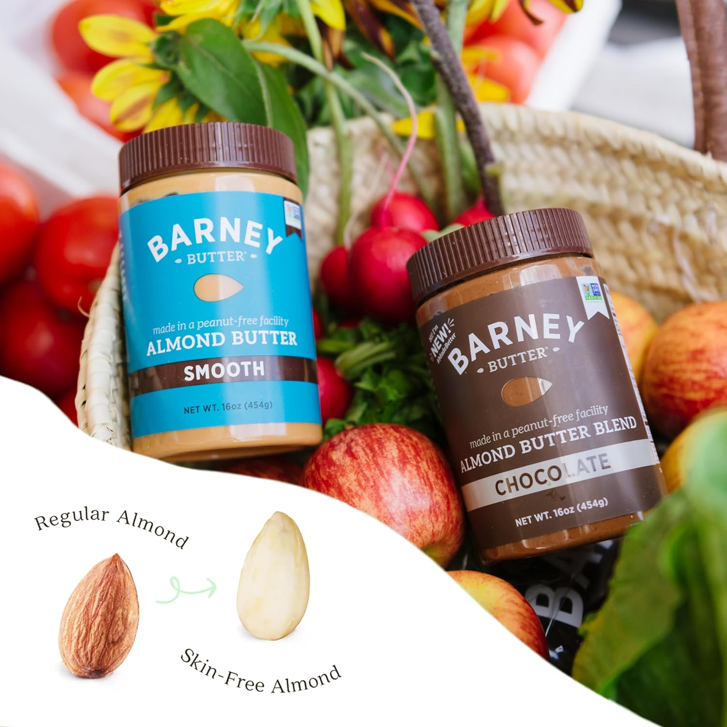 Barney Butter Almond Butter, Smooth, 16 Ounce image number 3