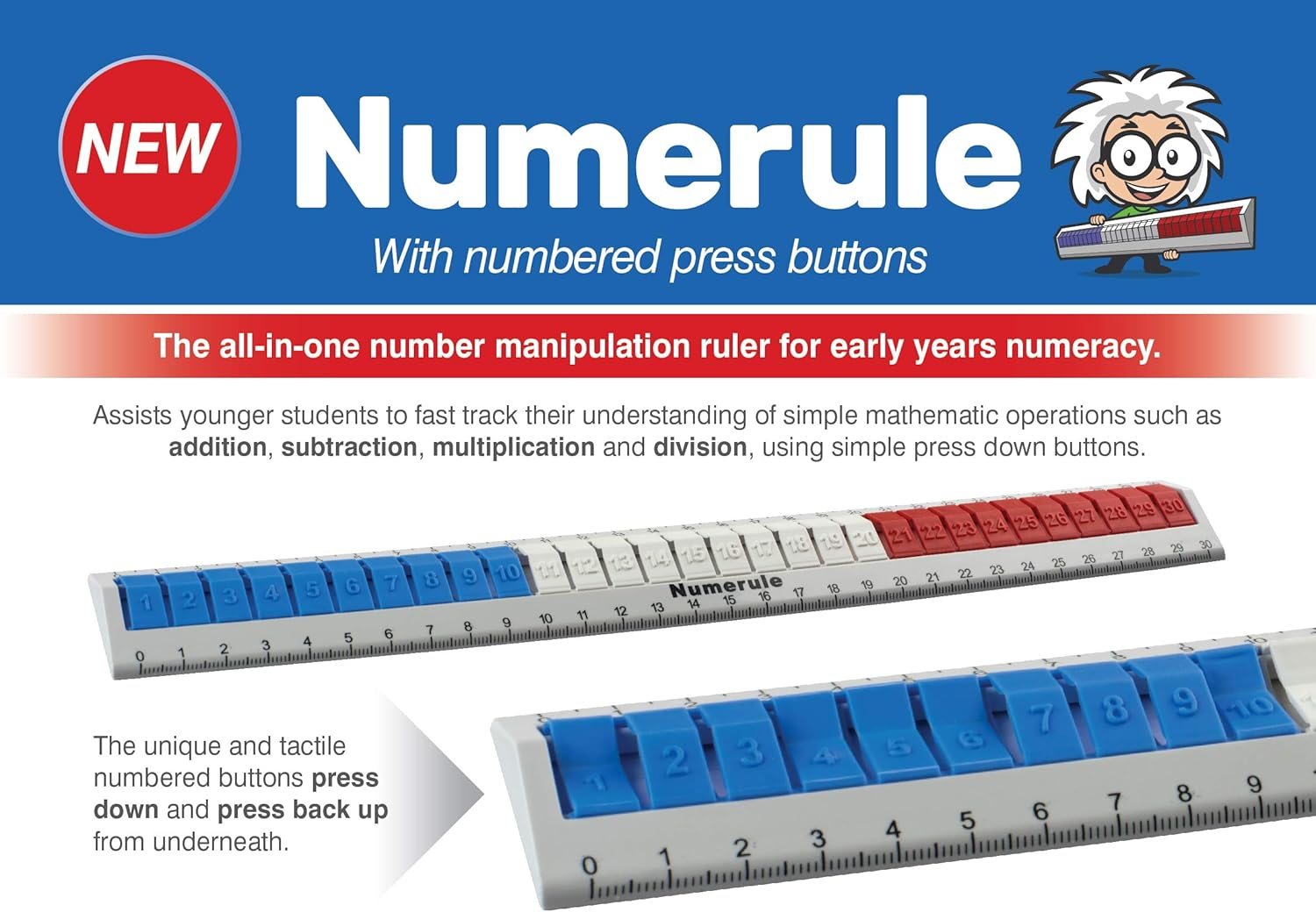 Numberule Hands on Math Manipulation Ruler image number 2