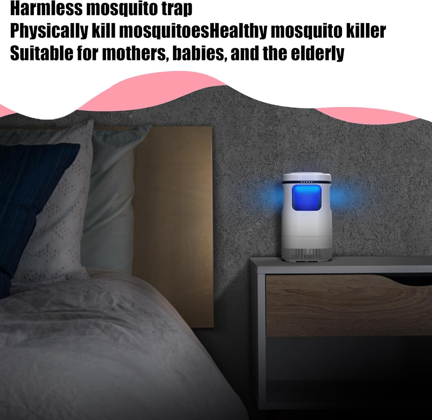 Electric Fly Catcher, IGGDOQI Portable Bug Zapper, USB Mosquito Killer, Fly Killer UV Insect Killer Bug Zapper, 360&deg; Attract Zap Flying Insect for Patio Bed Office Camping and Home image number 3