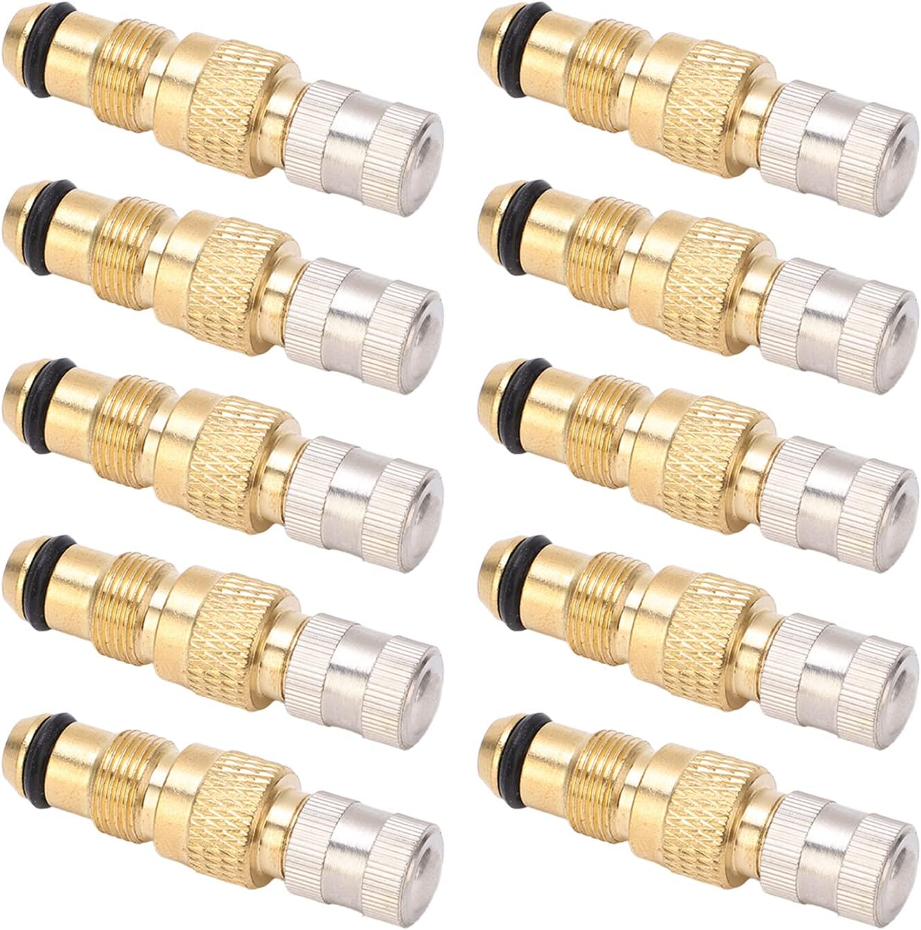 Tractor Air Liquid Valve, Brass Tire Valve Stems TR218A TR618A CH3 Core Housings Replacement (Pack of 10) image number 6