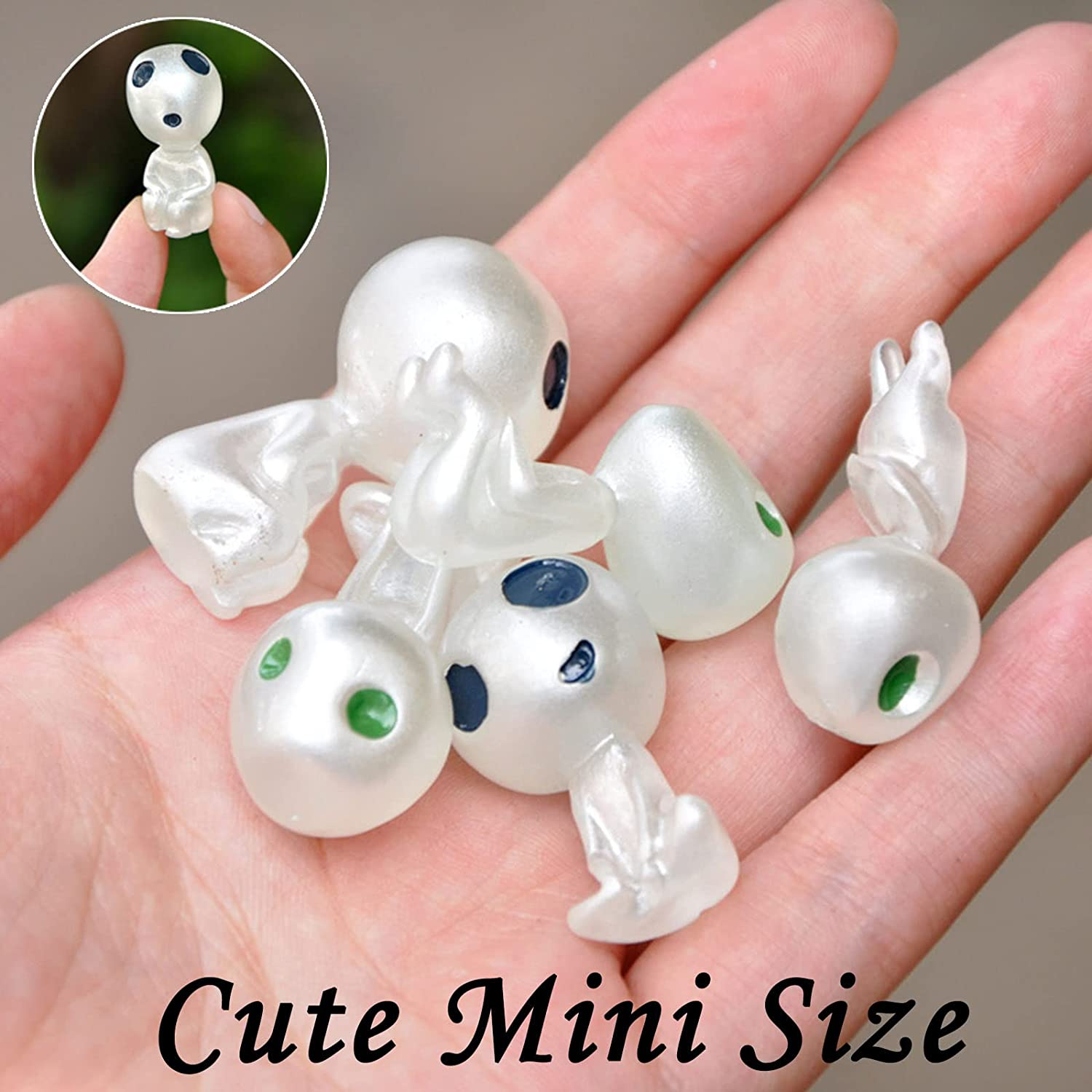 Oismys Glow in Dark Tree Elves Fairy 20Pcs Luminous Ghost Micro Landscape Accessories Garden Decoration Outdoor Patio Lawn Yard Fish Tank Potted Plants Kit image number 3