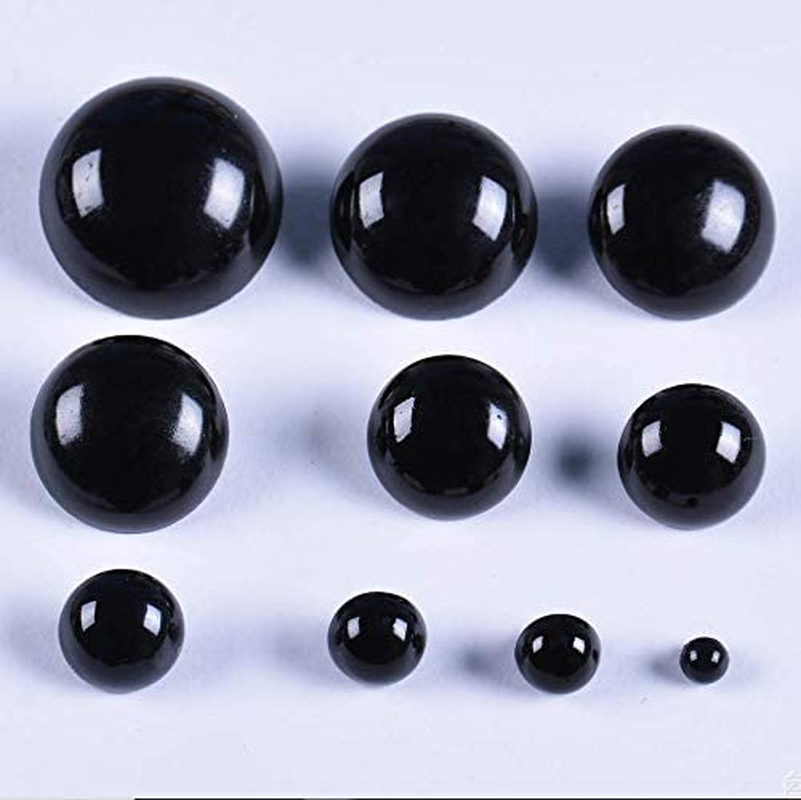 184 Pcs Assorted Size Sew on Eyes Plastic Black Sewing Eye with a Box round Head Safety Shank Eye Decorative Half Ball Buttons for Plush Animal Crafts DIY image number 1
