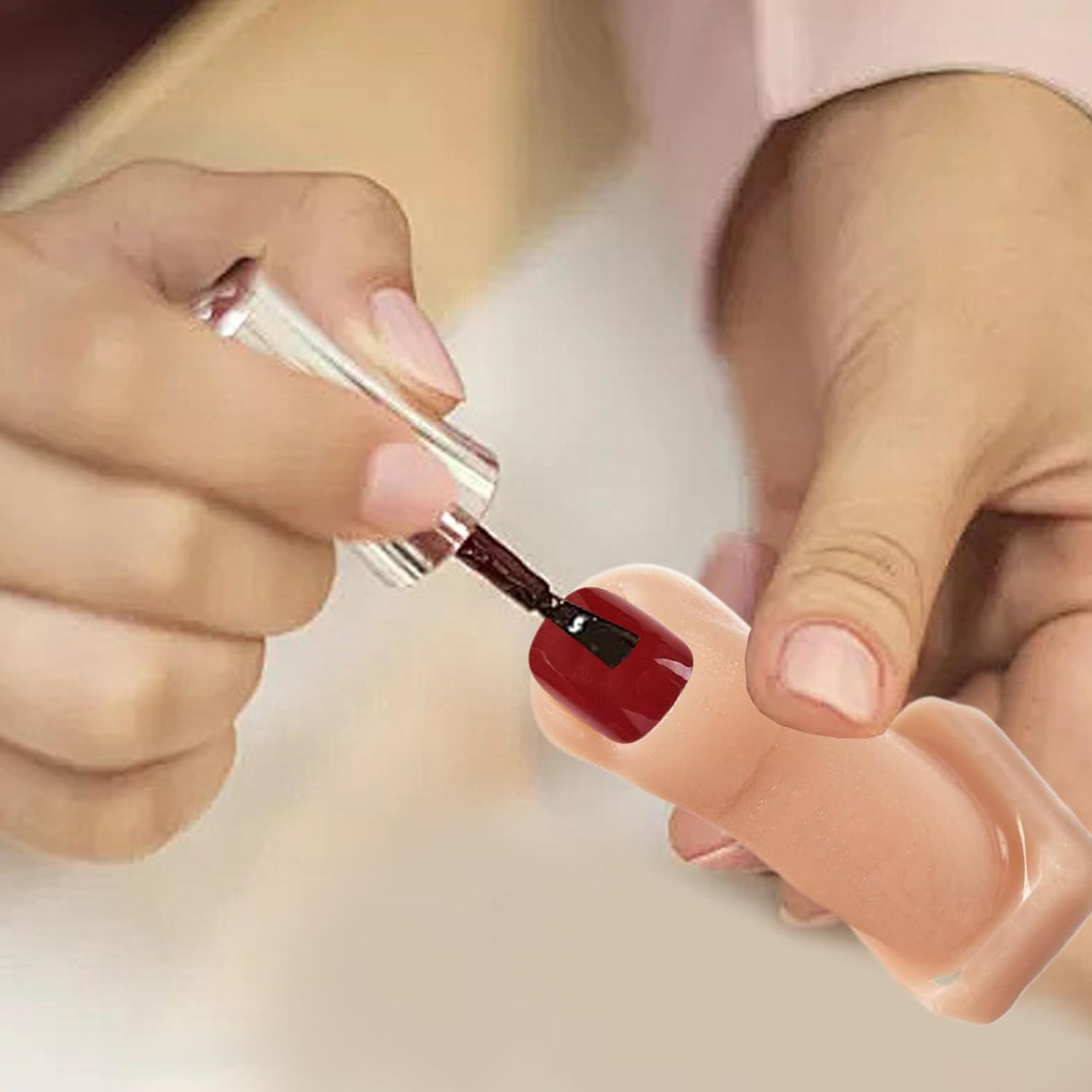 Silicone Toe Mannequin - Silicone Pedicure Practice Tool | Soft Toenail Simulator Fake Model Set of 2 for Pedicure Training Skill Enhancement image number 3