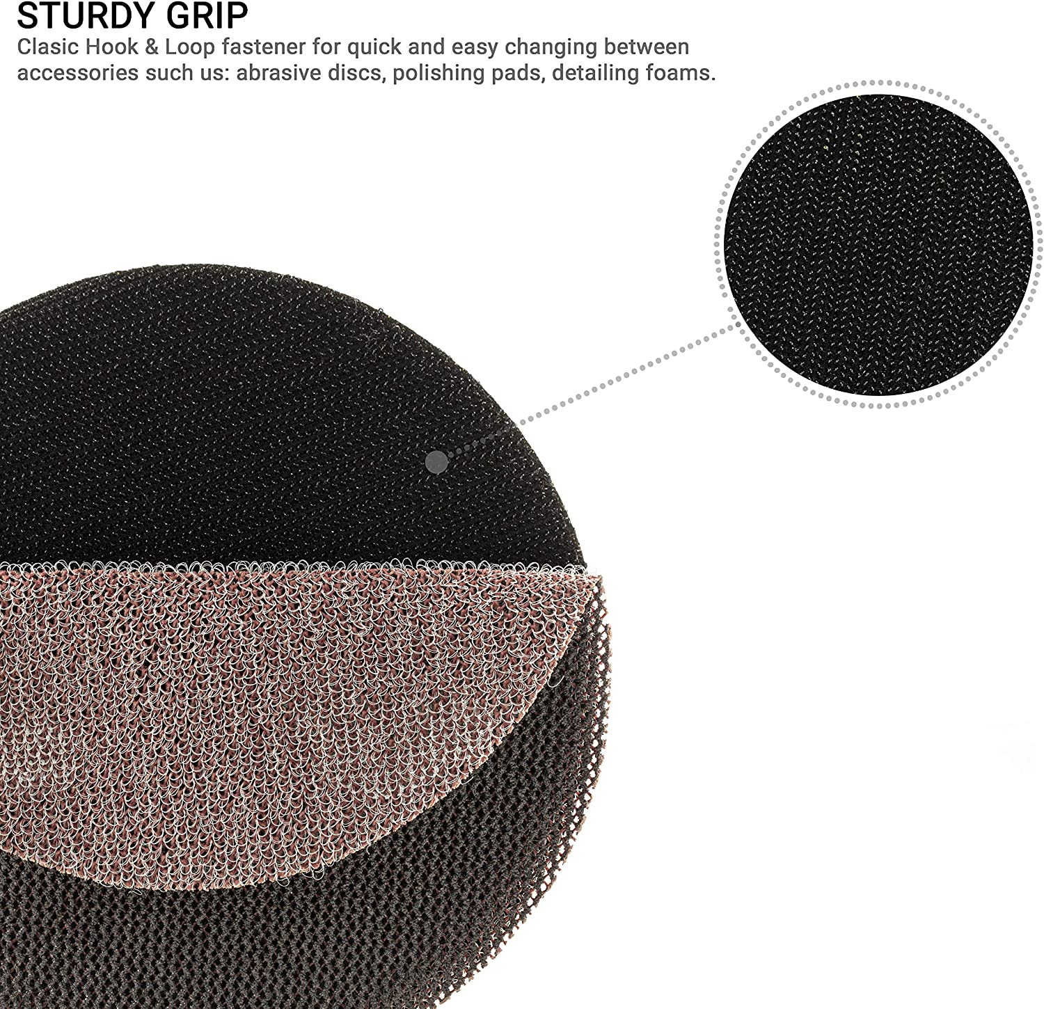 Glass Polish (50Mm) Dual Action Backing Pad with Thread 5/16'' -24 - GP12709 image number 2