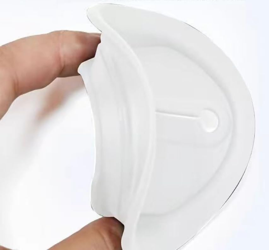 4 Car General Silicone Latch Protective Cover, Silent Shock Cushion, Door Buffer, Lock Protector, Auto Parts (White) image number 4