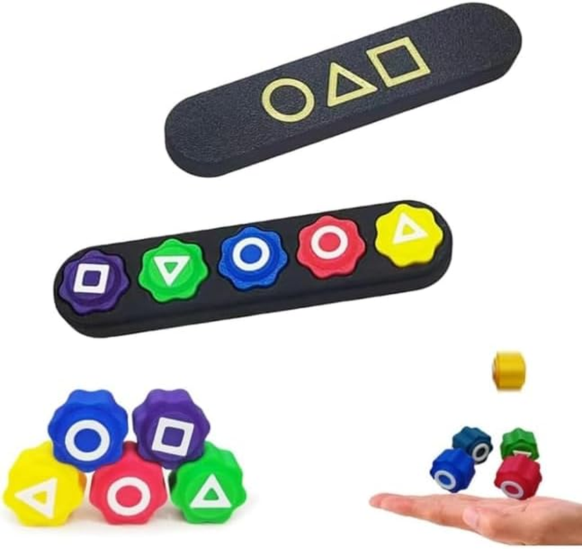 2PCS Korean Traditional Dice Game Set, Gonggi Jack Stone Pebbles Set, Traditional Stones Game with Box, Hand Eye Coordination Training Toy, Stone Catching Game Toy image number 1