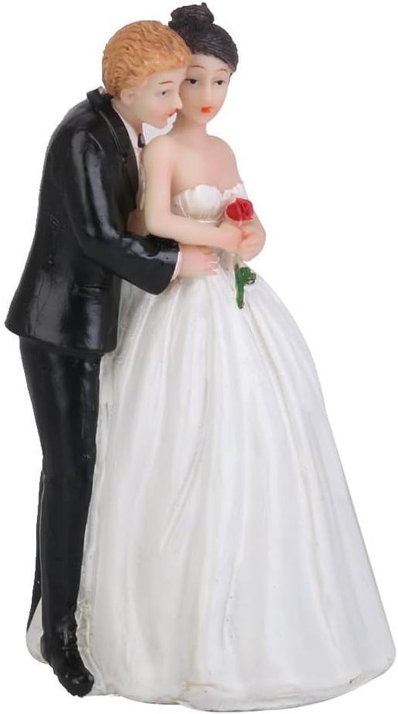 Ibasenice Wedding Couple Ornament Wedding Couple Sculpture Bride Resin Couple Decoration Wedding Cakes Decor Couples Bride and Groom Figures Wedding Decor Crafts Lovers Romantic image number 4