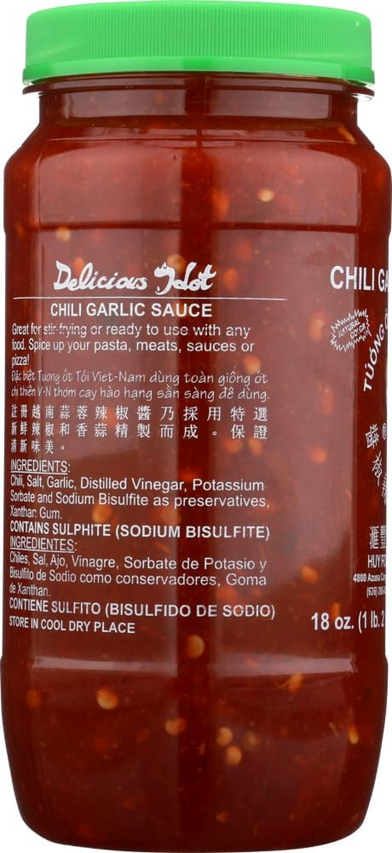 Huy Fong Chilli Garlic Sauce, 510 G image number 1