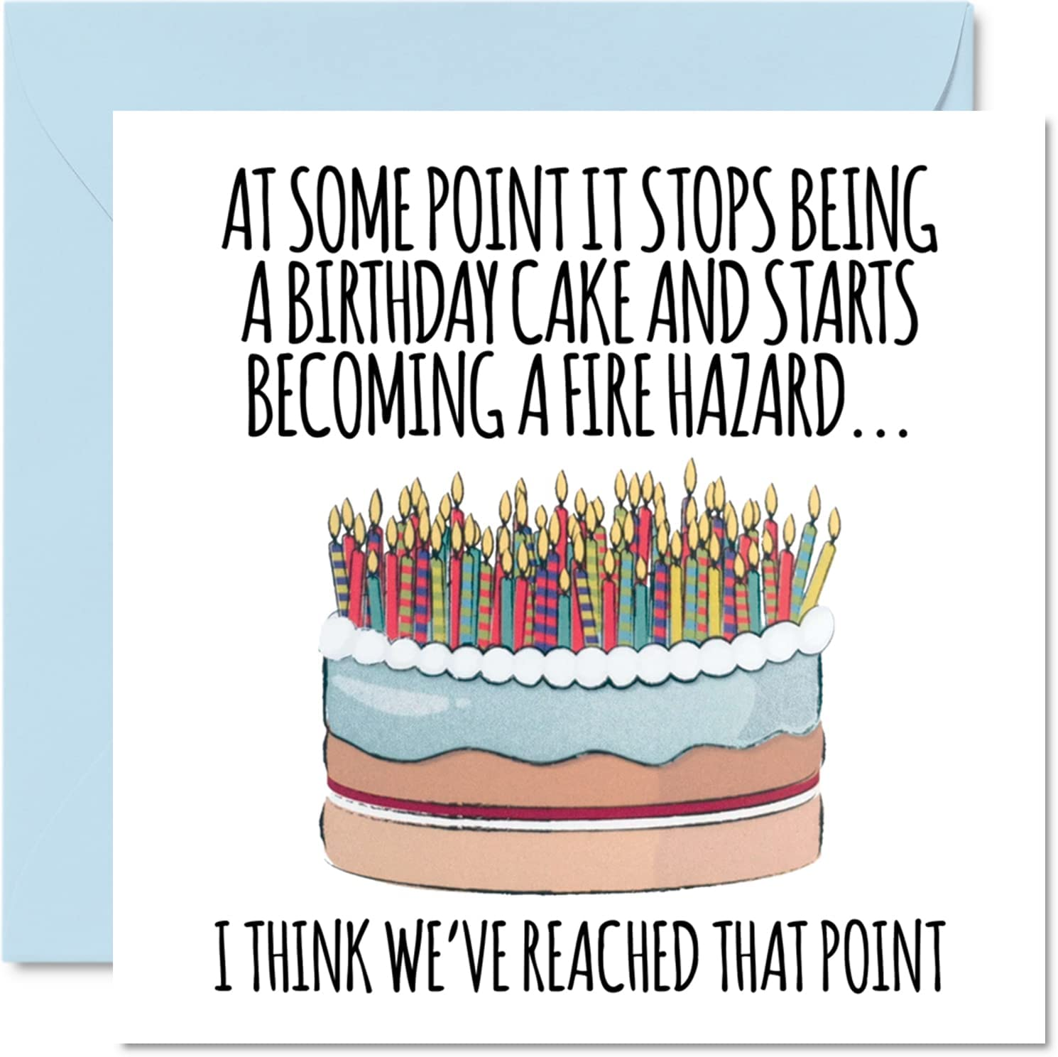 Funny Birthday Cards for Men Women - Fire Hazard - Rude Birthday Card for Mum Dad Sister Brother Daughter Son Grandad Nan, 145Mm X 145Mm Greeting Cards, Joke Humour 30Th 40Th 50Th Bday Cards image number 6