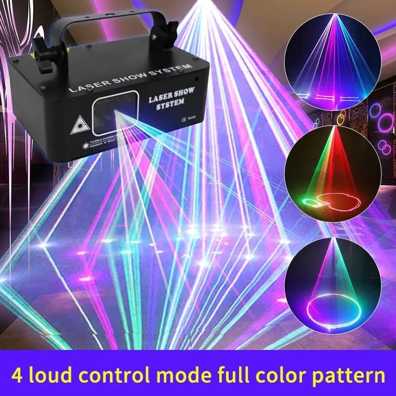 ALIEN 500Mw RGB Laser Beam Line Scanner Projector DJ Disco Stage Lighting Effect Dance Party Wedding Holiday Bar Club DMX Lights image number 2